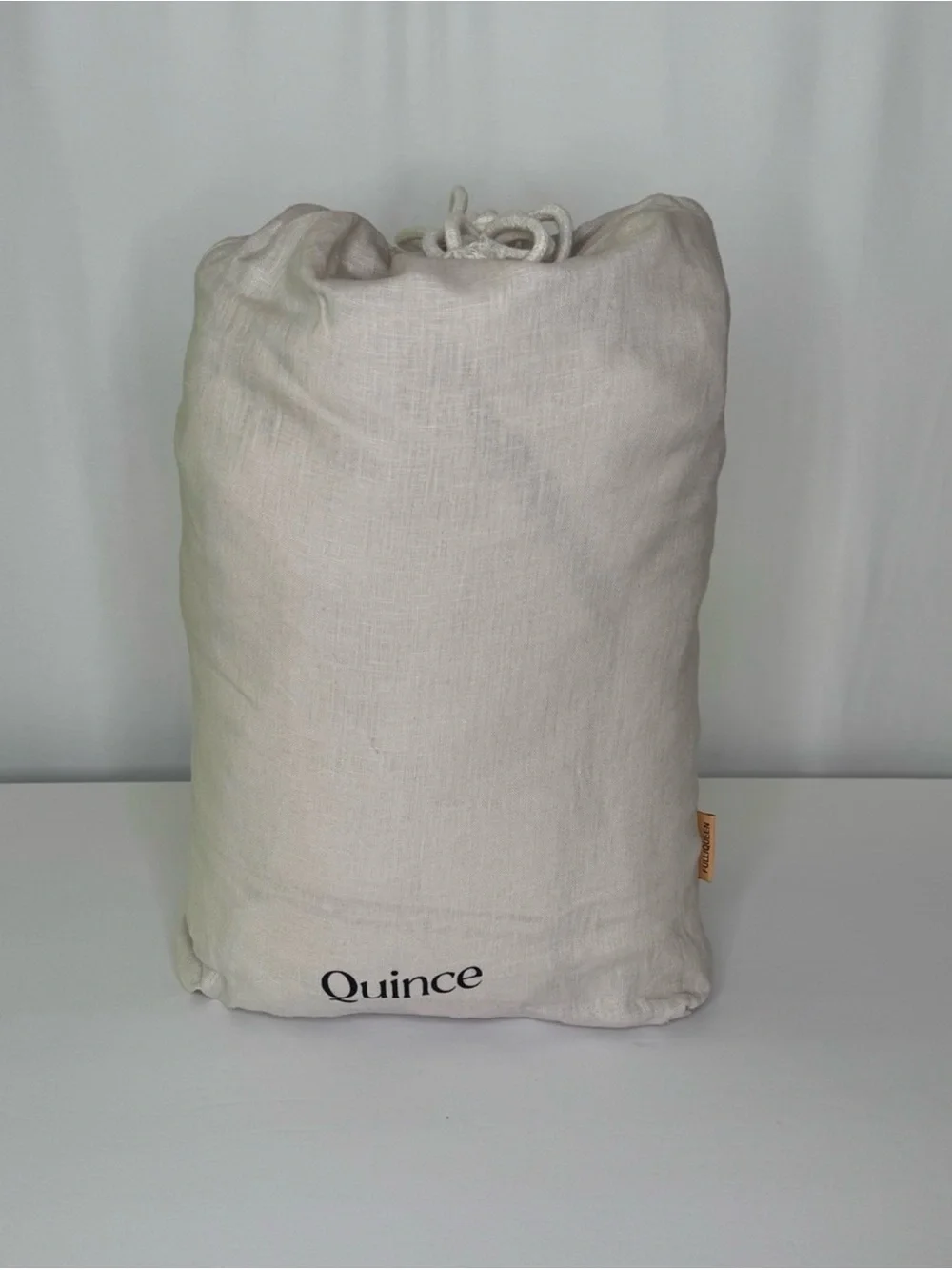 Quince European Linen Duvet Cover Set | Full/Queen | Natural Chambray